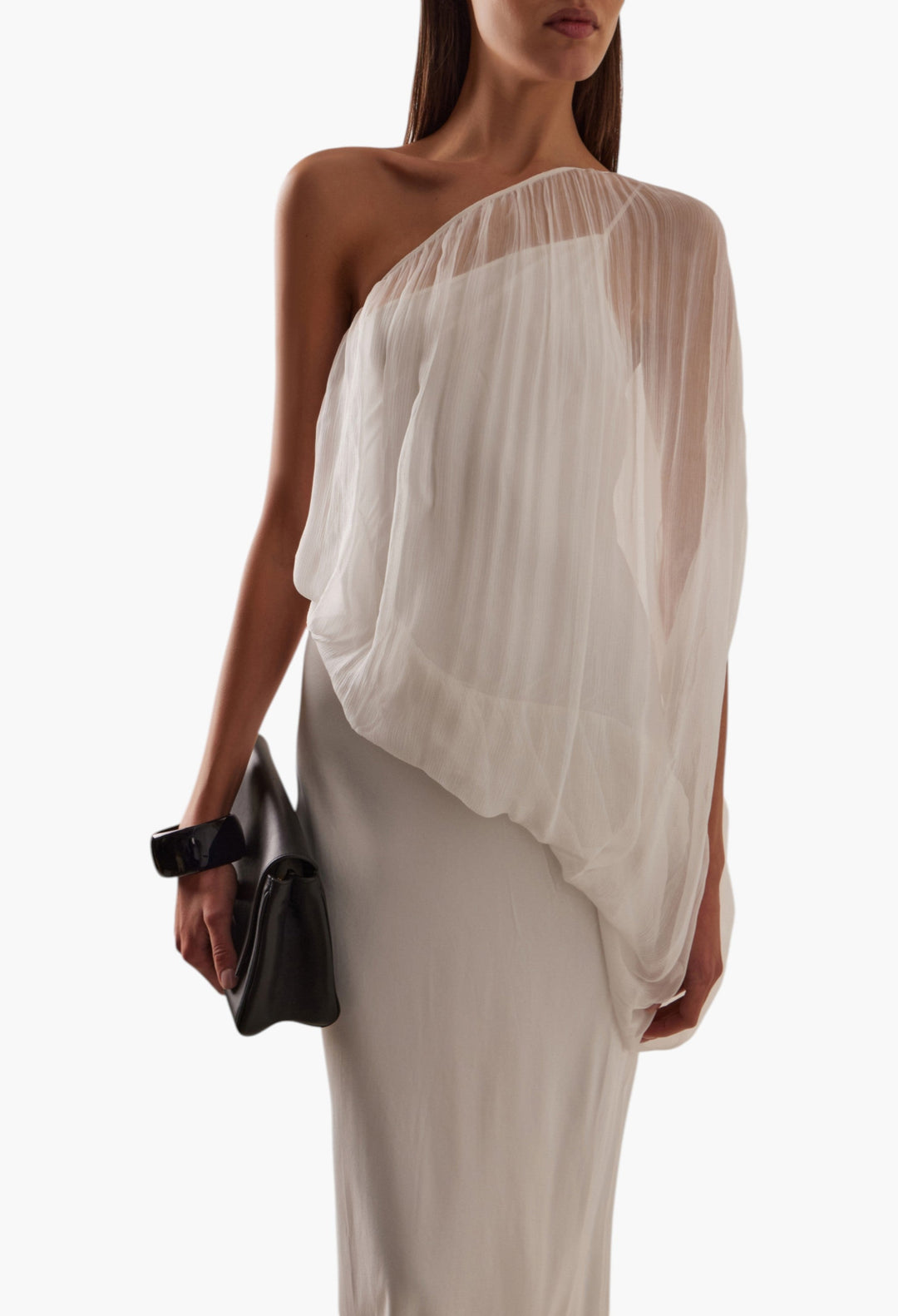 Solstice One-Shoulder Chiffon Maxi Dress - GLAM MODA