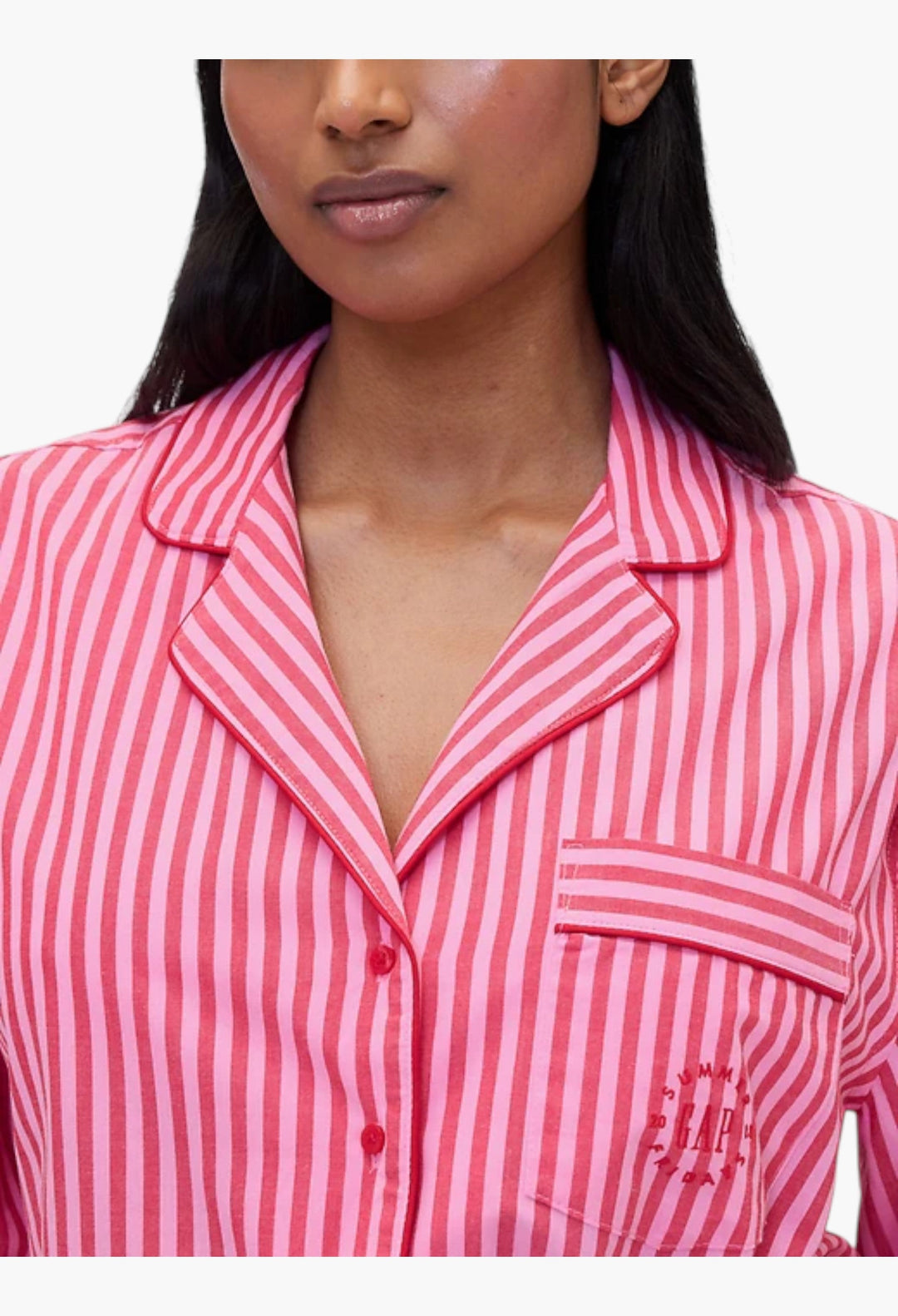 Gap × Summer Fridays Relaxed Poplin Stripe PJ Shirt - GLAM MODA
