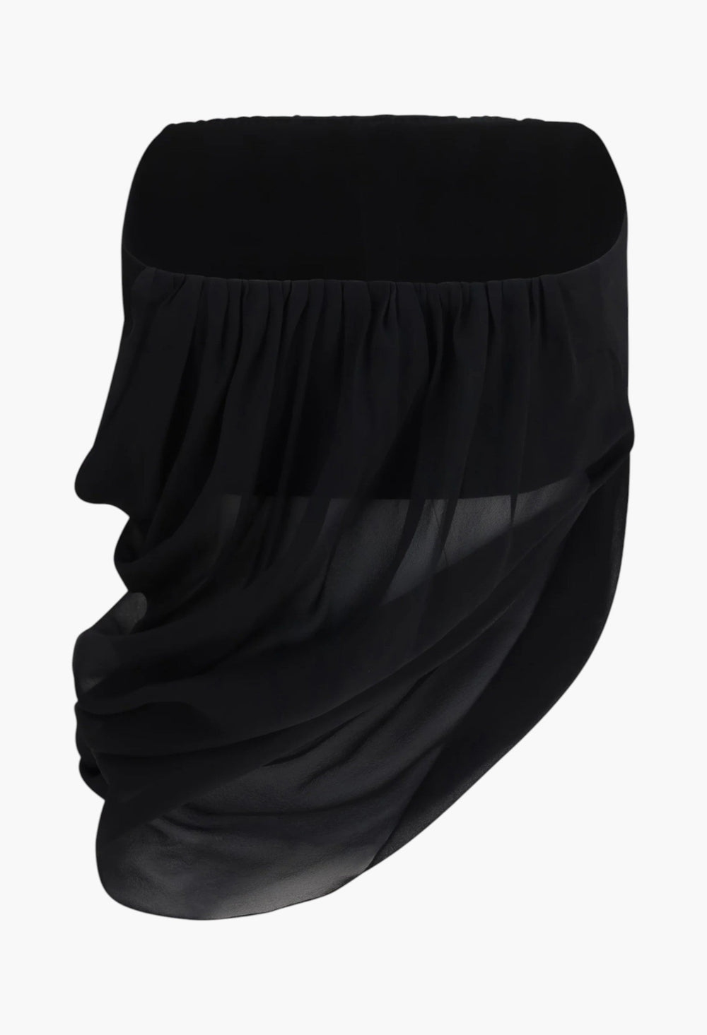 Sheer Draped Top - GLAM MODA