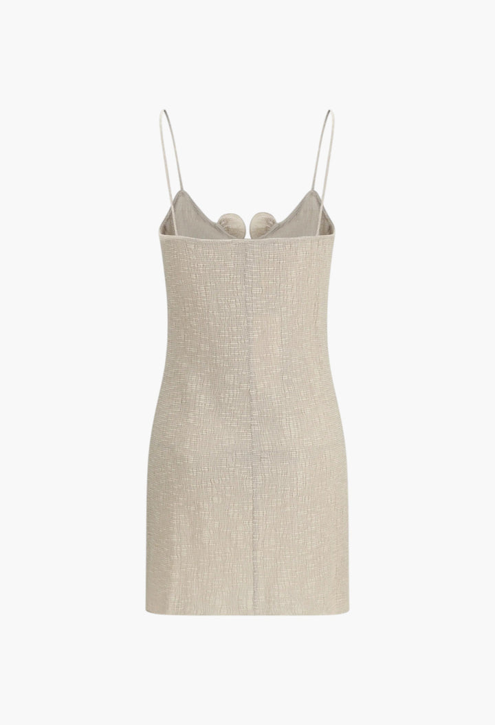 Sleeveless Crêpe Beach Mini Dress - GLAM MODA