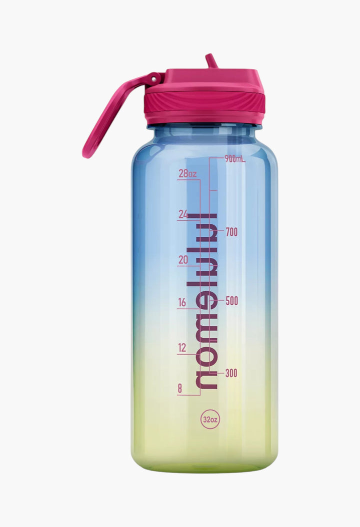 Back to Life Clear Bottle 32oz Straw Lid