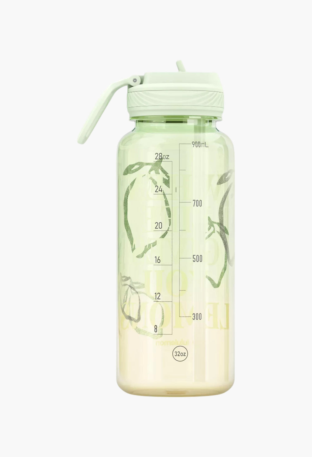 Back to Life Sport Bottle 32oz Straw Lid Lemons Quote - GLAM MODA
