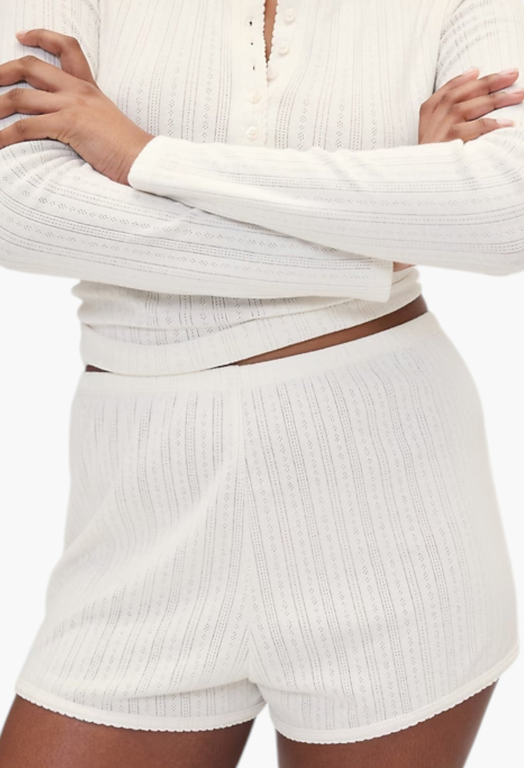Pointelle PJ Shorts - GLAM MODA