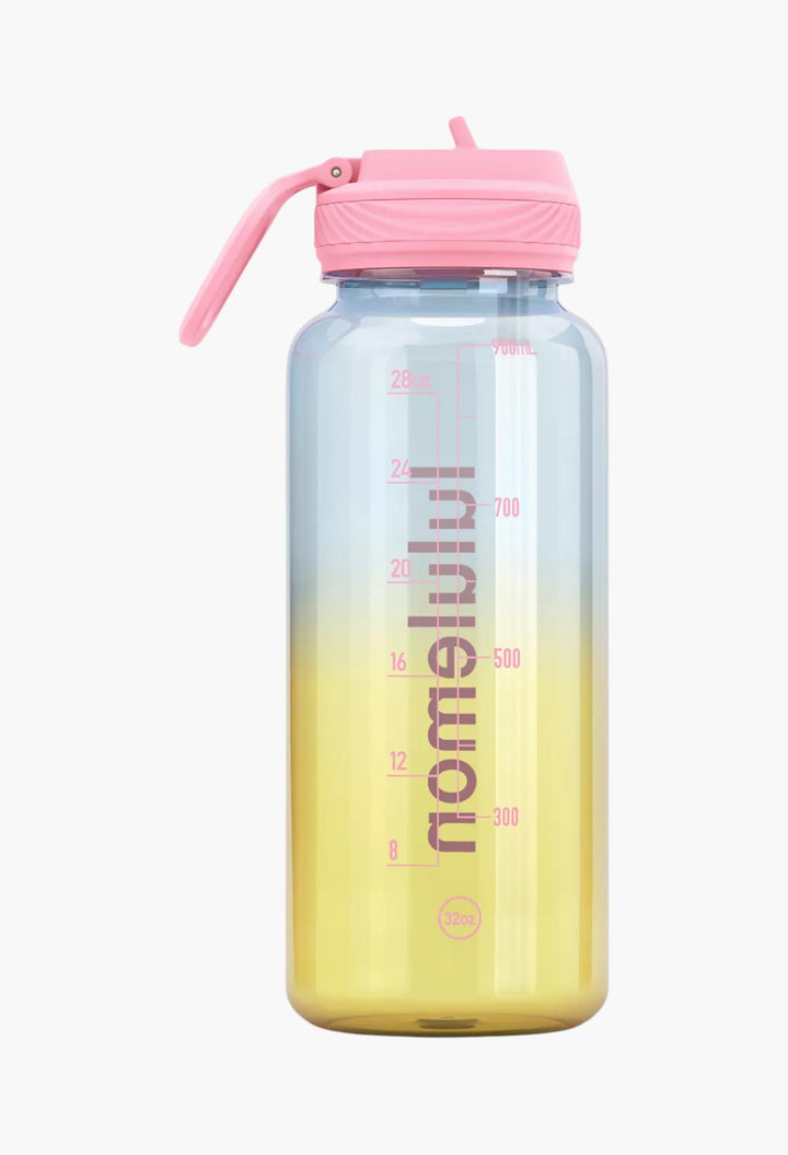 Back to Life Clear Bottle 32oz Straw Lid - GLAM MODA