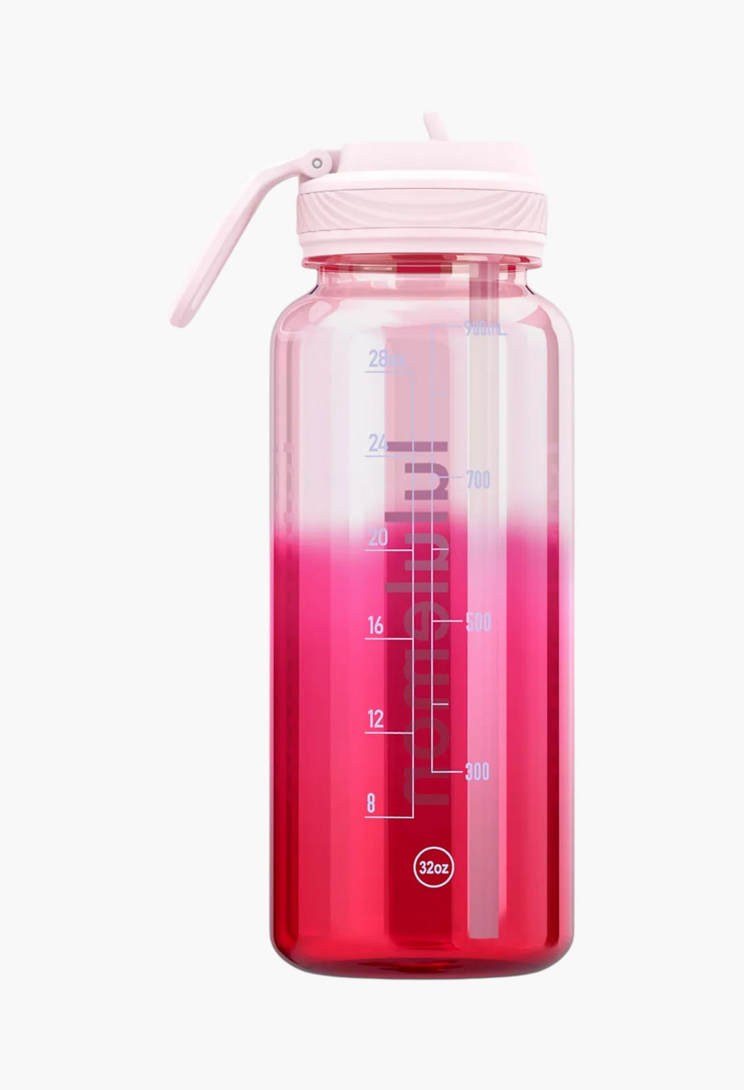 Back to Life Clear Bottle 32oz Straw Lid