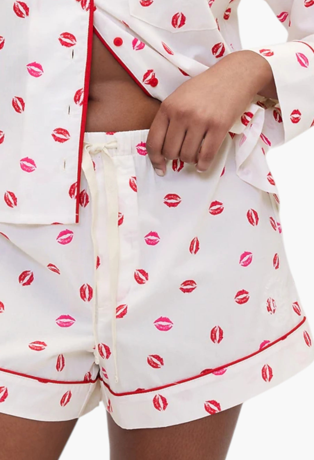 Poplin Kiss PJ Boxer Shorts - GLAM MODA