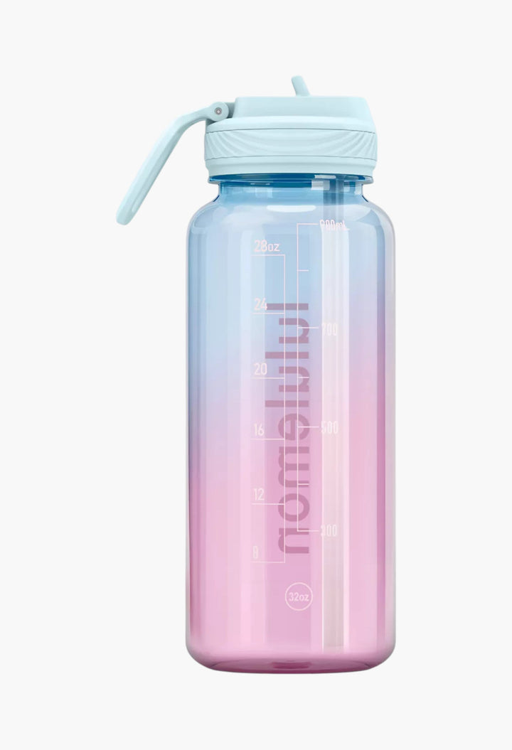Back to Life Clear Bottle 32oz Straw Lid