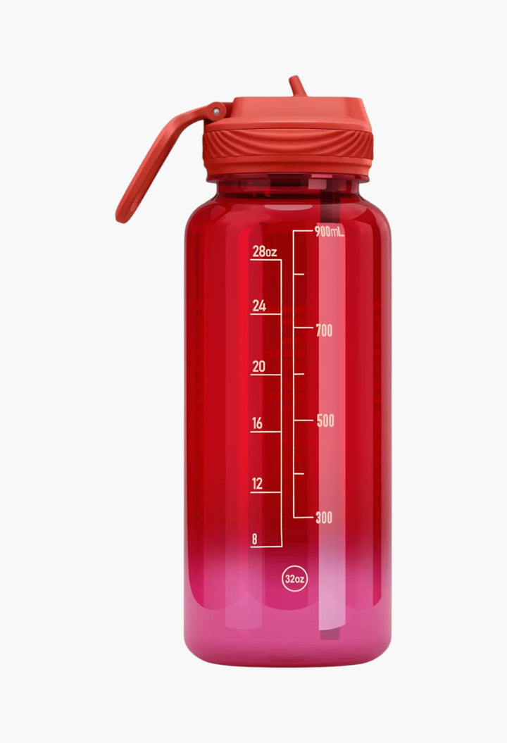 Back to Life Clear Bottle 32oz Straw Lid - GLAM MODA