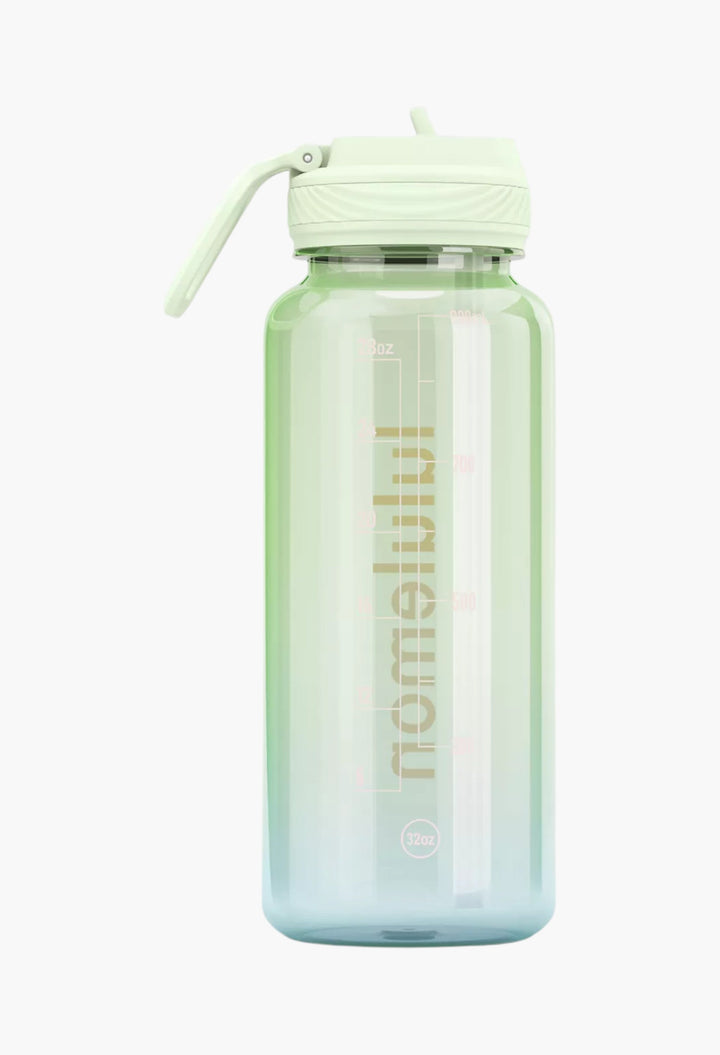 Back to Life Clear Bottle 32oz Straw Lid