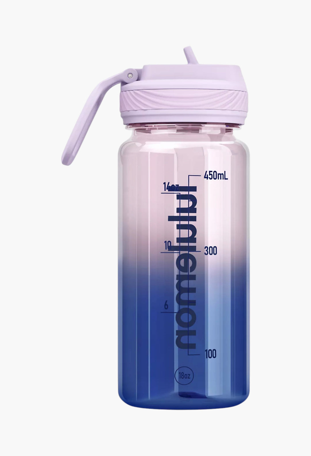 Back to Life Clear Bottle 18oz Straw Lid Ombre - GLAM MODA