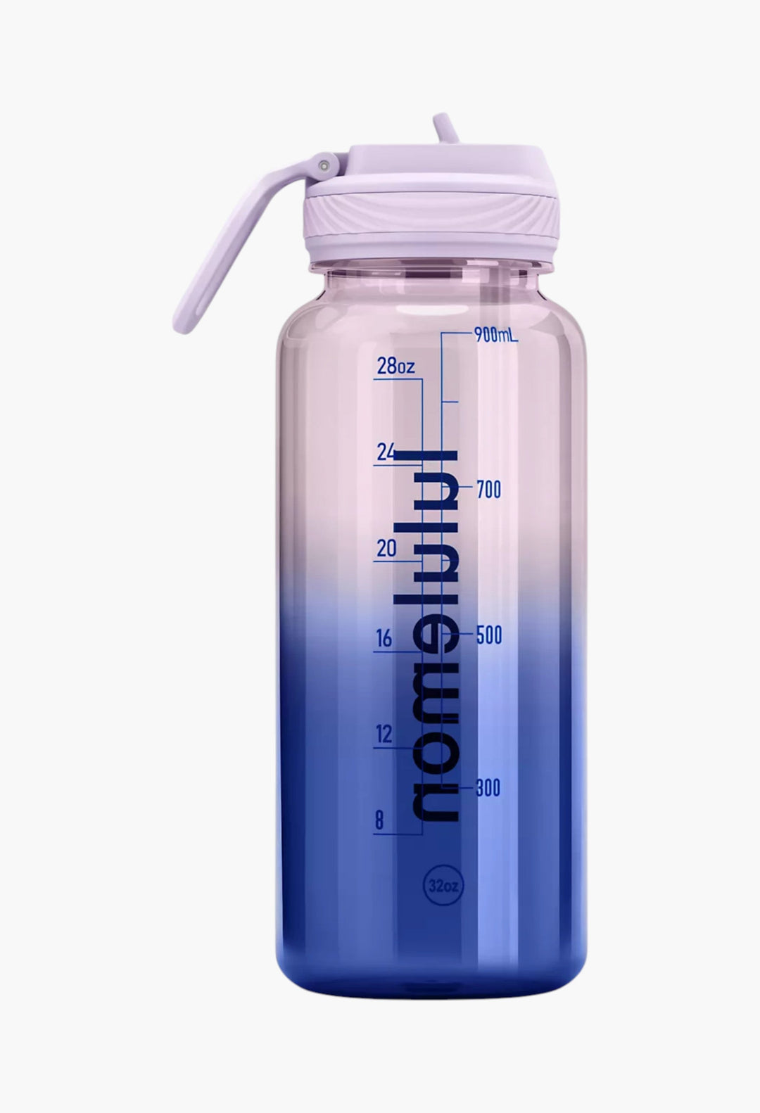 Back to Life Clear Bottle 32oz Straw Lid