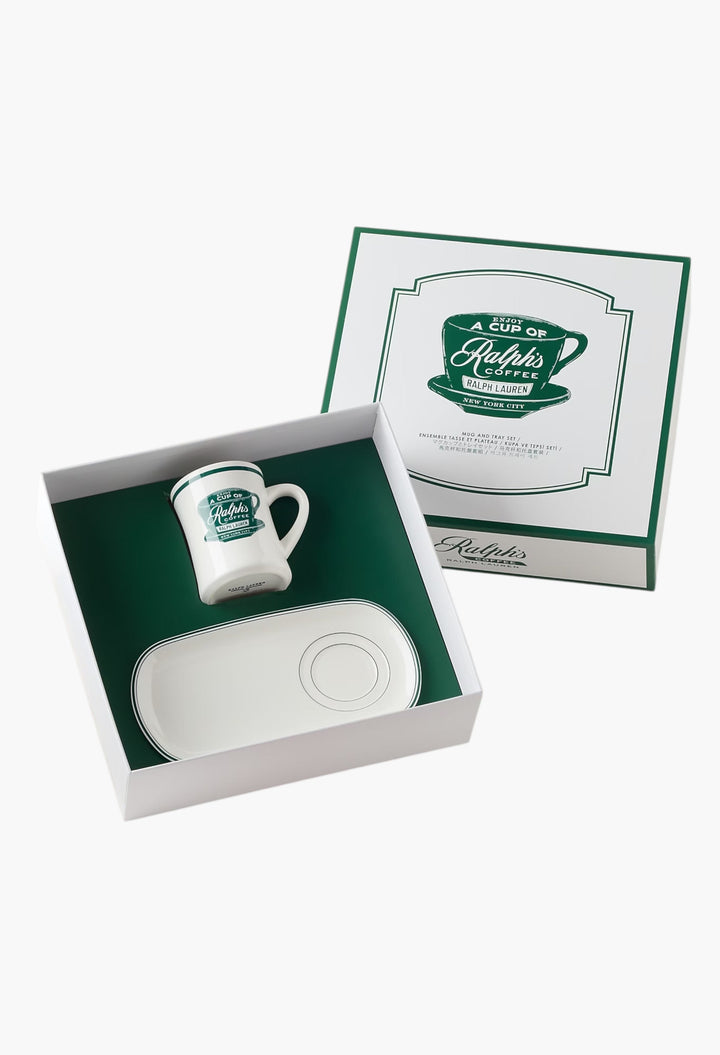 Ralph’s Coffee Mug & Tray Set - GLAM MODA