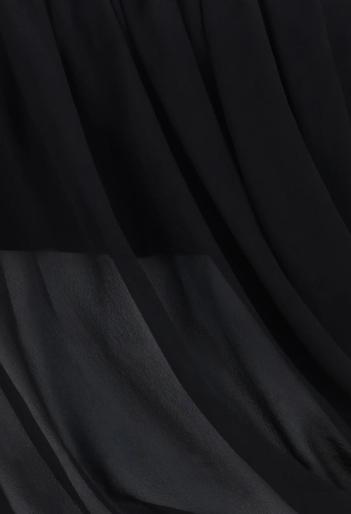 Sheer Draped Top - GLAM MODA