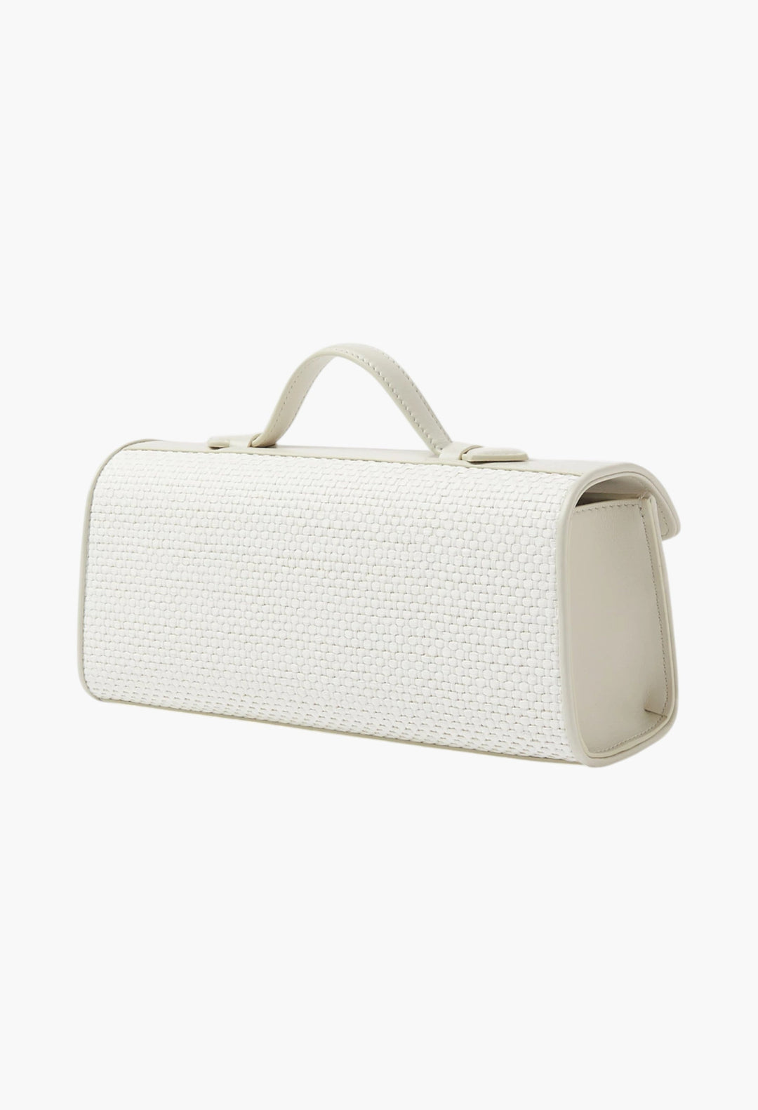 Slim Symmetry Pochette in Woven Raffia - GLAM MODA