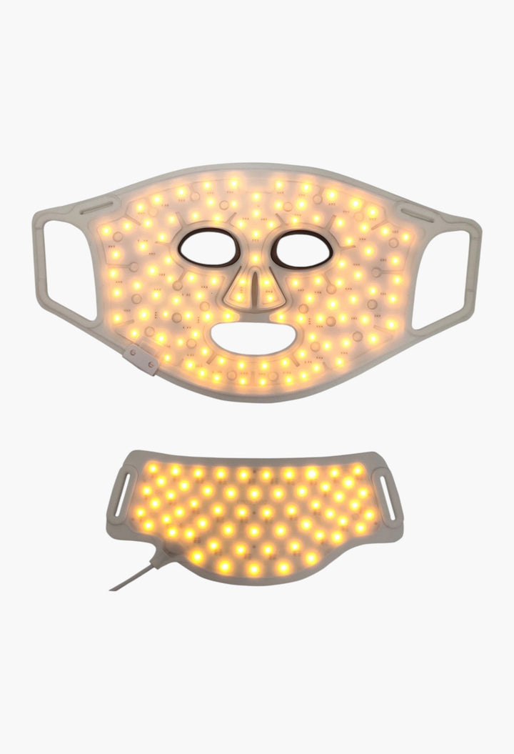 LED Light Therapy Silicone Face and Neck Mask Set - GLAM MODA