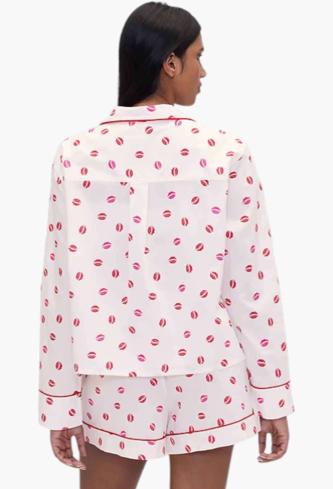 Relaxed Poplin Kiss PJ Shirt - GLAM MODA