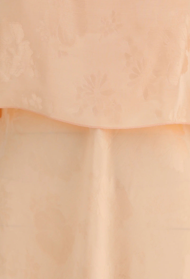 Bouquet Jacquard Long Dress - GLAM MODA