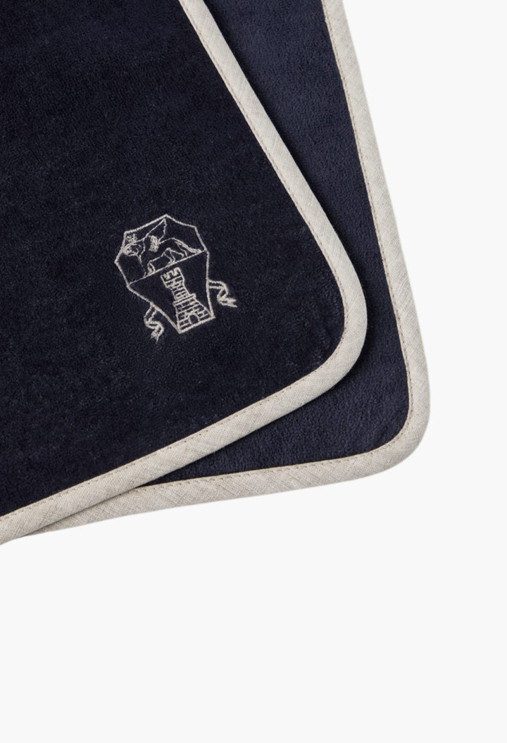2-Piece Cotton Terrycloth Towel Set With Embroidery - GLAM MODA