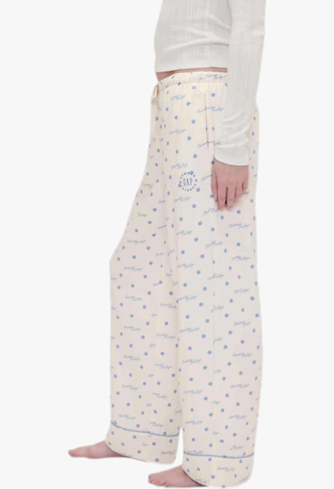 Relaxed Flannel Dotted PJ Pants - GLAM MODA