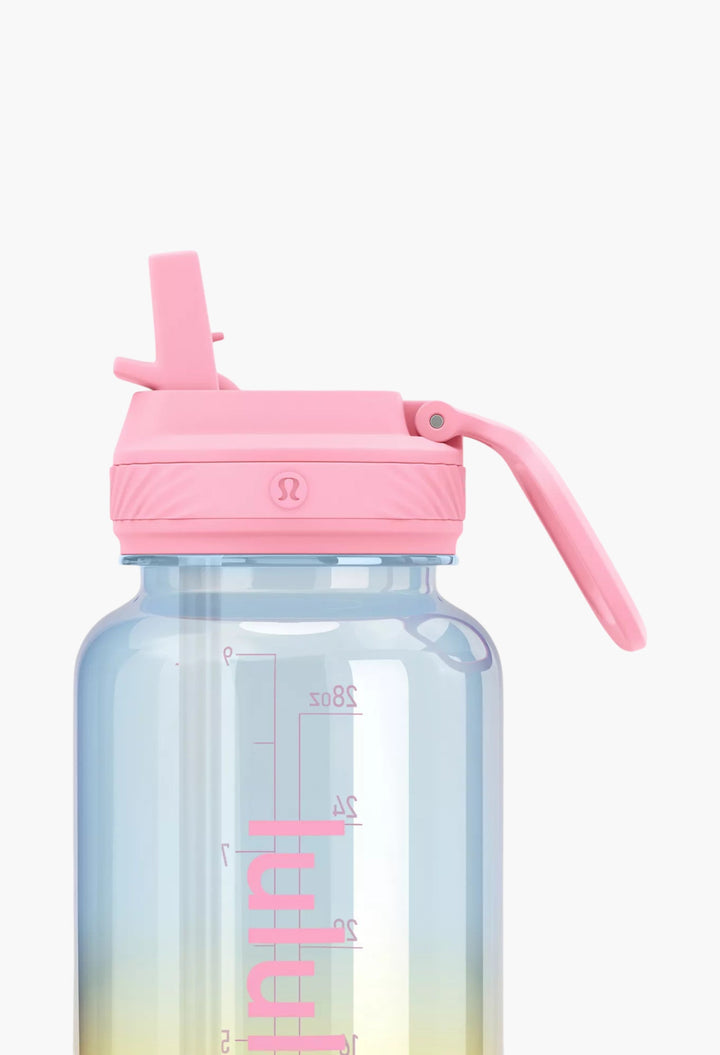 Back to Life Clear Bottle 32oz Straw Lid - GLAM MODA