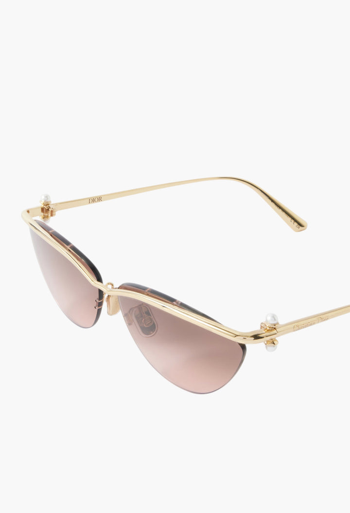 Diortribales B2U Cat-Eye Gold-Tone Sunglasses - GLAM MODA
