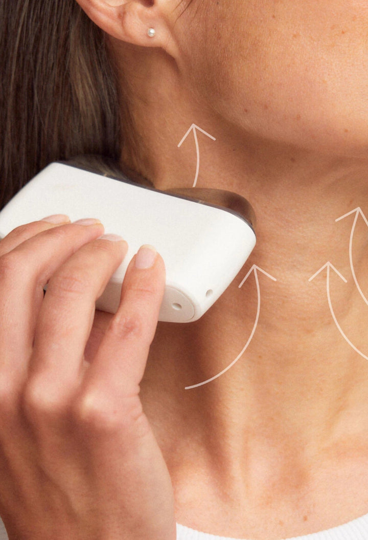 Level Up Microcurrent + Red Led Face & Neck Massager - GLAM MODA