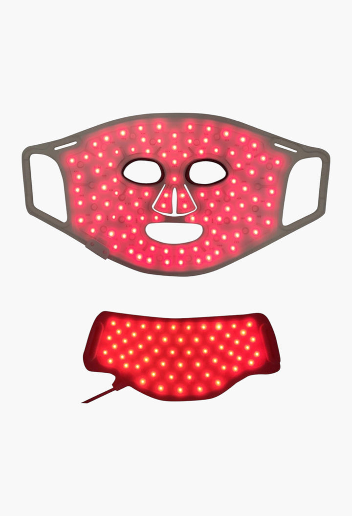 LED Light Therapy Silicone Face and Neck Mask Set - GLAM MODA