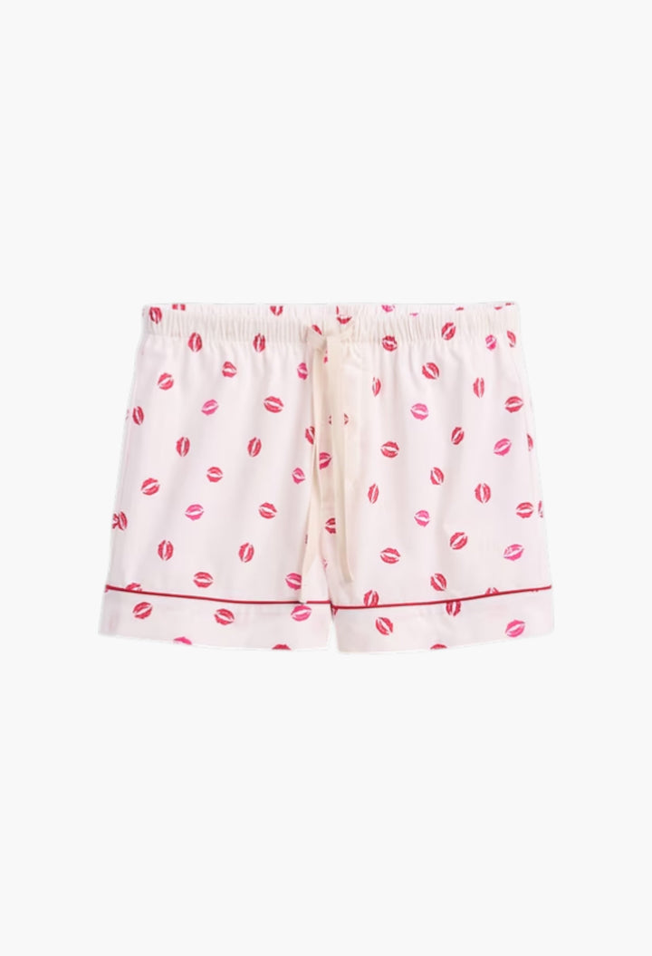 Poplin Kiss PJ Boxer Shorts - GLAM MODA