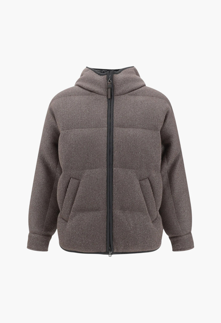Lurex Down Jacket - GLAM MODA