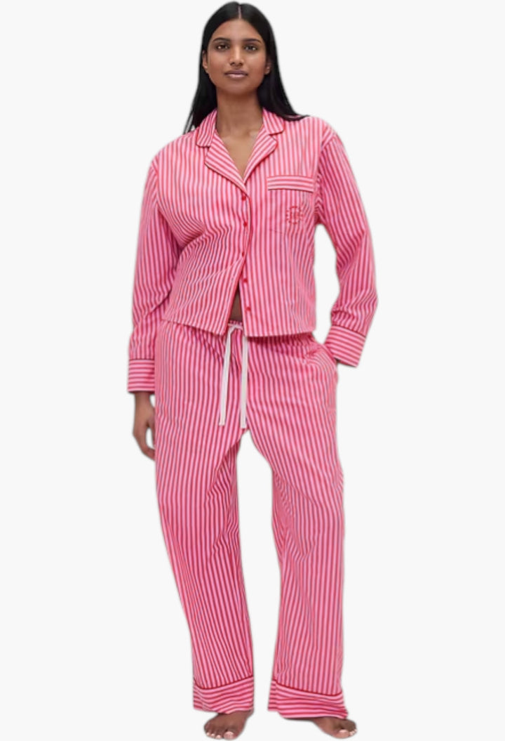 Gap × Summer Fridays Relaxed Poplin Stripe PJ Pants - GLAM MODA