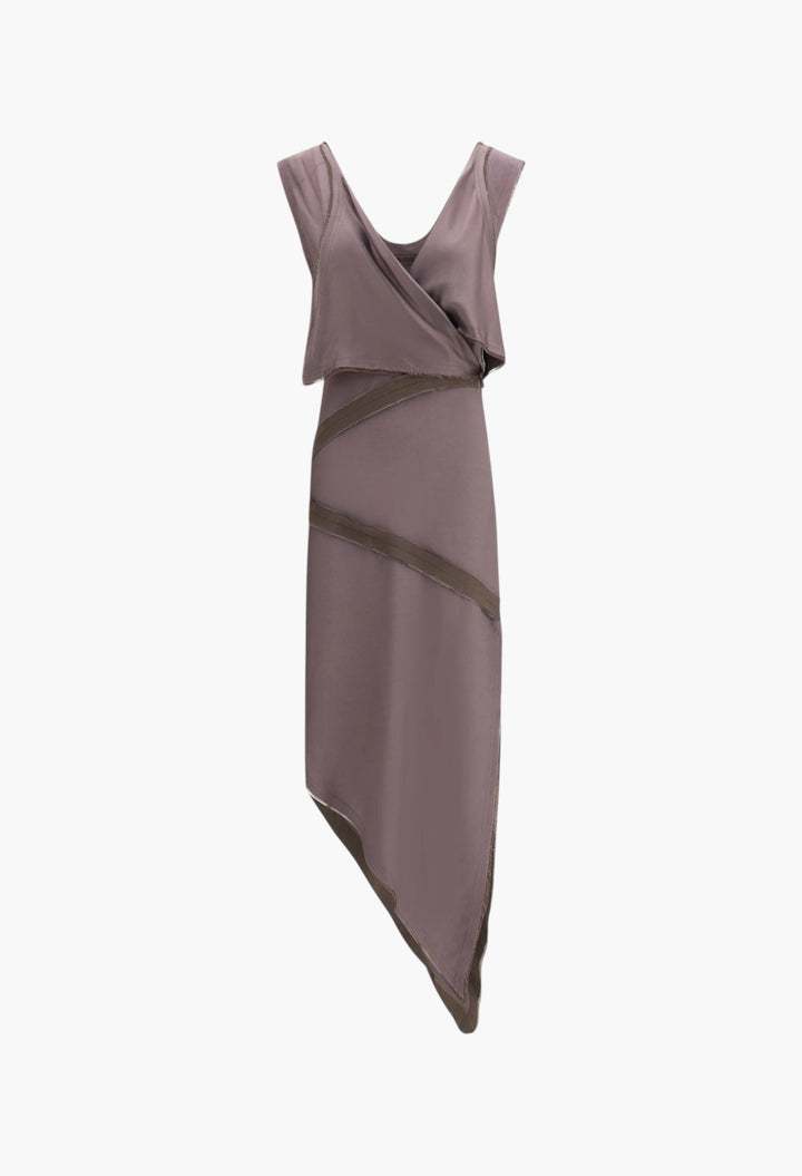 Asymmetrical Midi Dress - GLAM MODA
