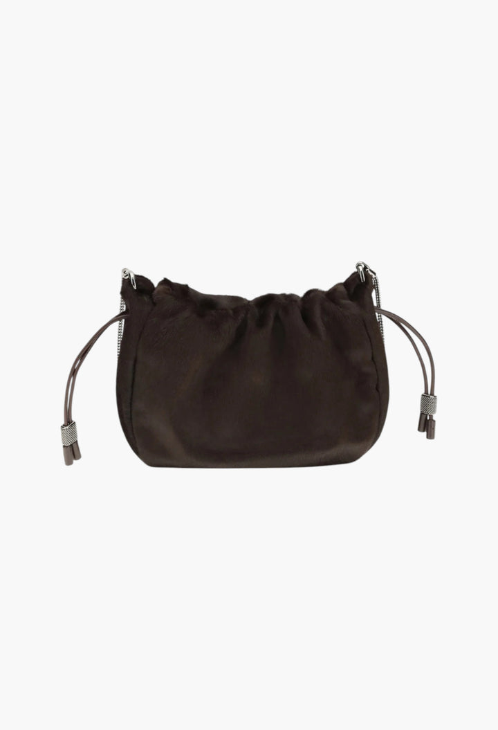 Mellow Mini Ponyhair Shoulder Bag With Precious Chai - GLAM MODA