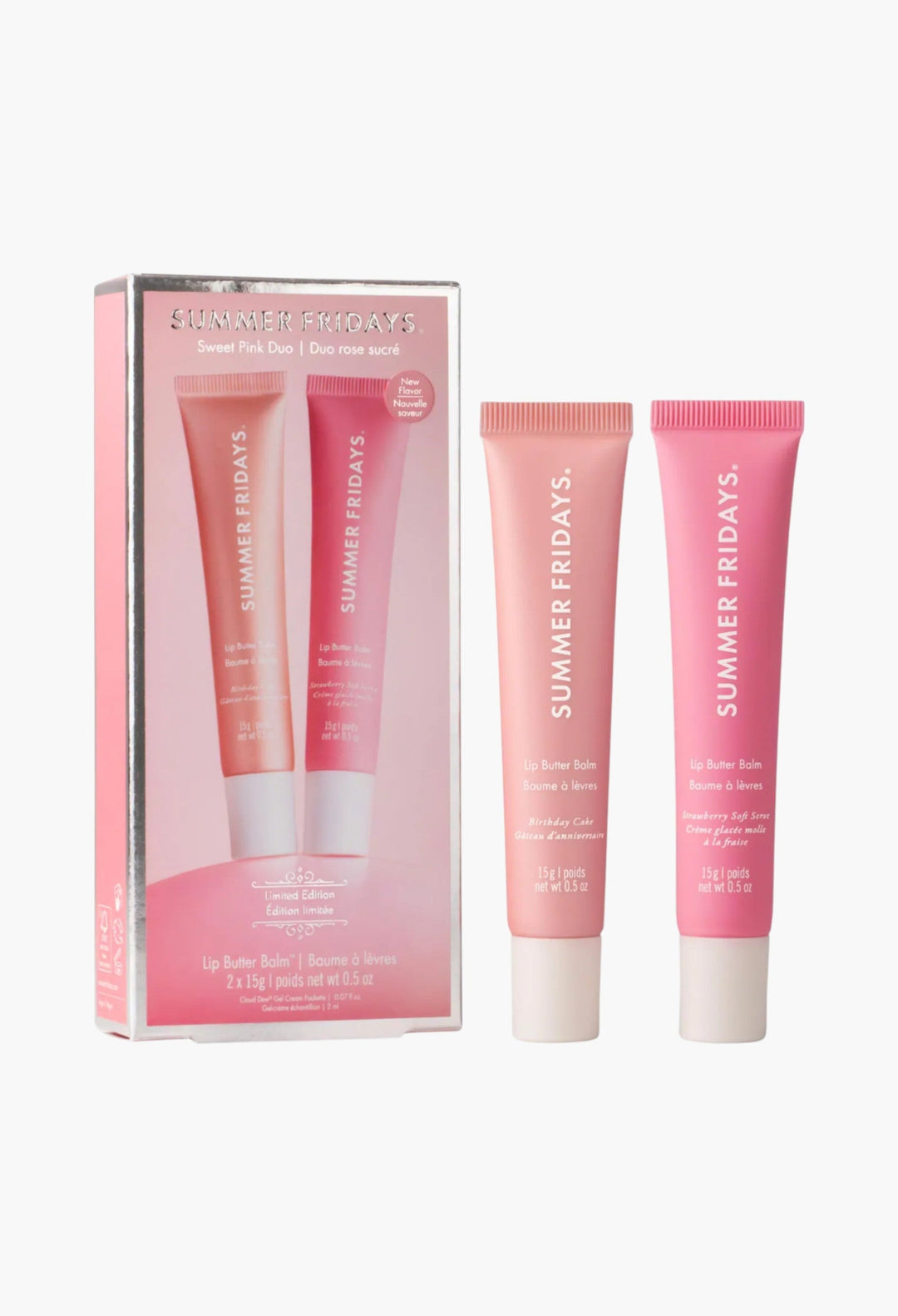 Sweet Pink Duo with Birthday Cake + Strawberry Soft Serve Lip Butter Balm - GLAM MODA