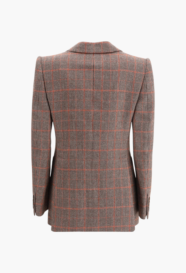 Wool plaid Blazer