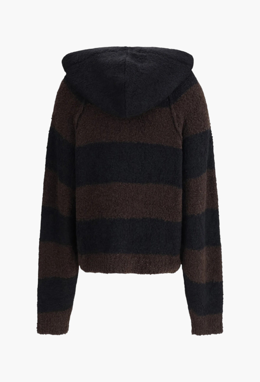 Striped Hooded Sweater - GLAM MODA