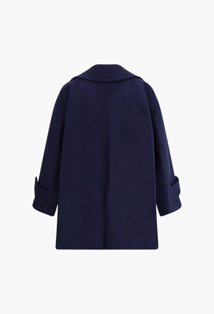 Oversized double breasted wool Coat