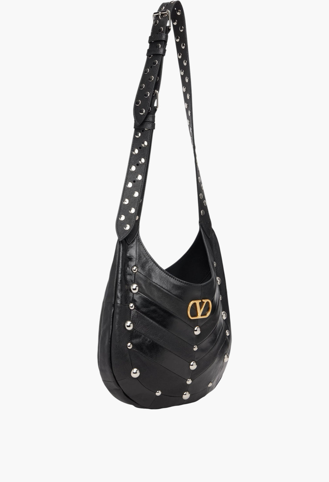 Black Boho Small Nappa Leather Tote - GLAM MODA