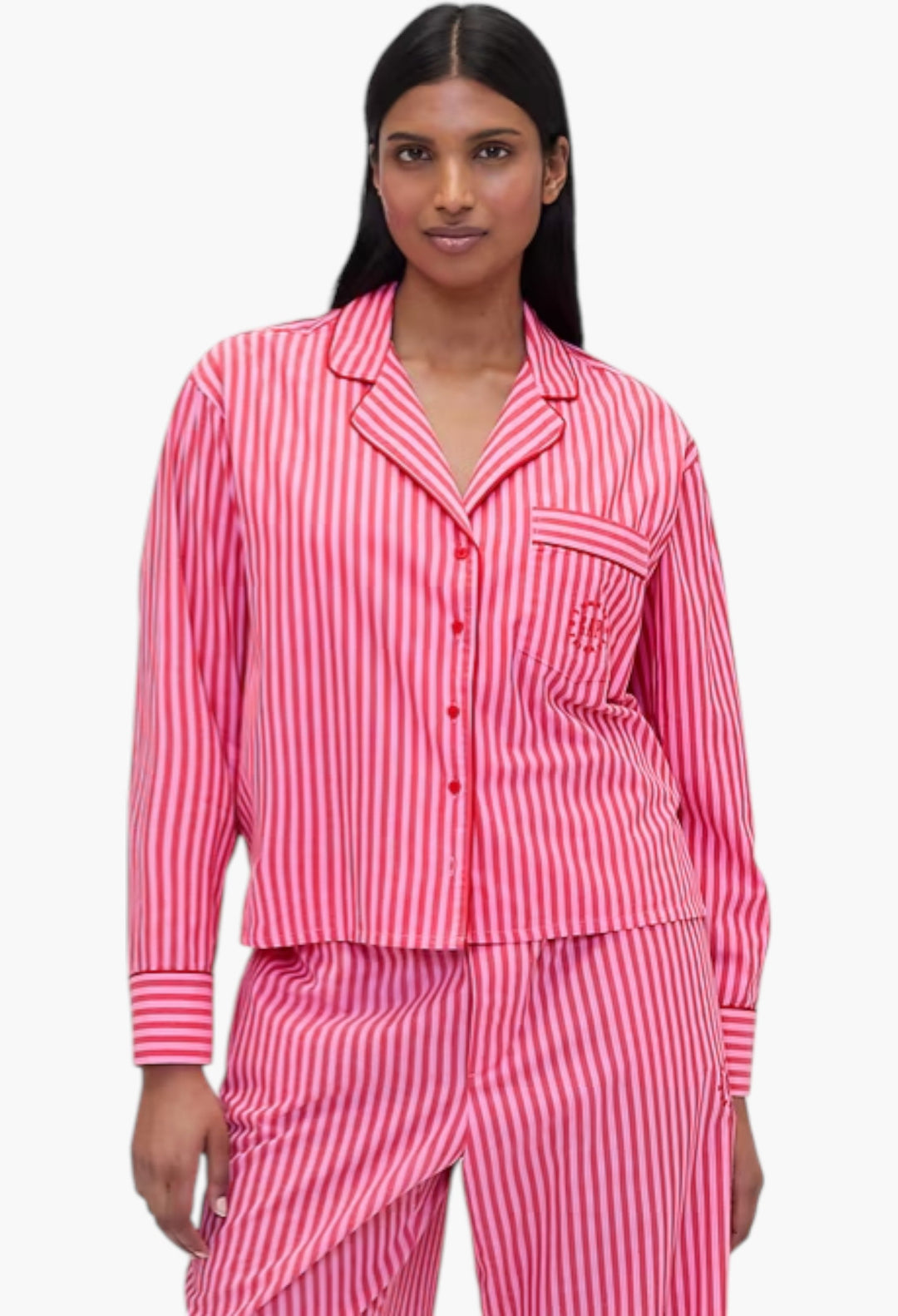Gap × Summer Fridays Relaxed Poplin Stripe PJ Shirt - GLAM MODA