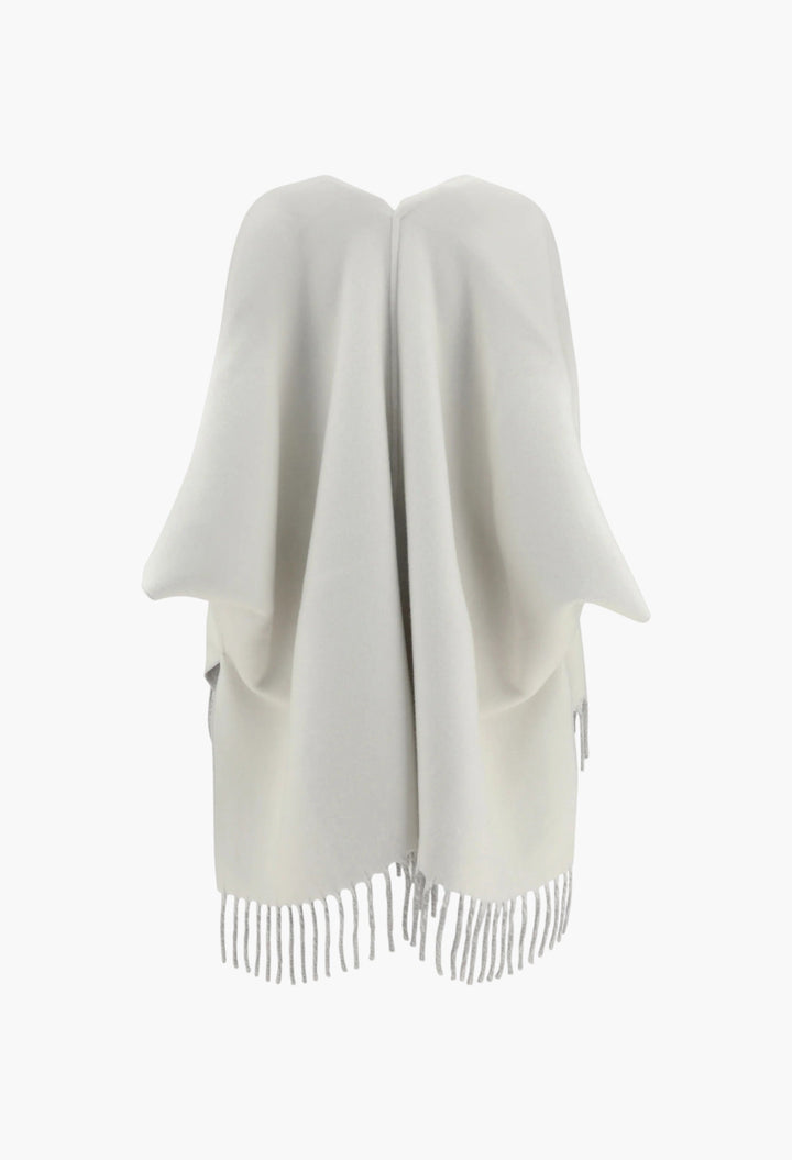 Cashmere And Wool Poncho - GLAM MODA