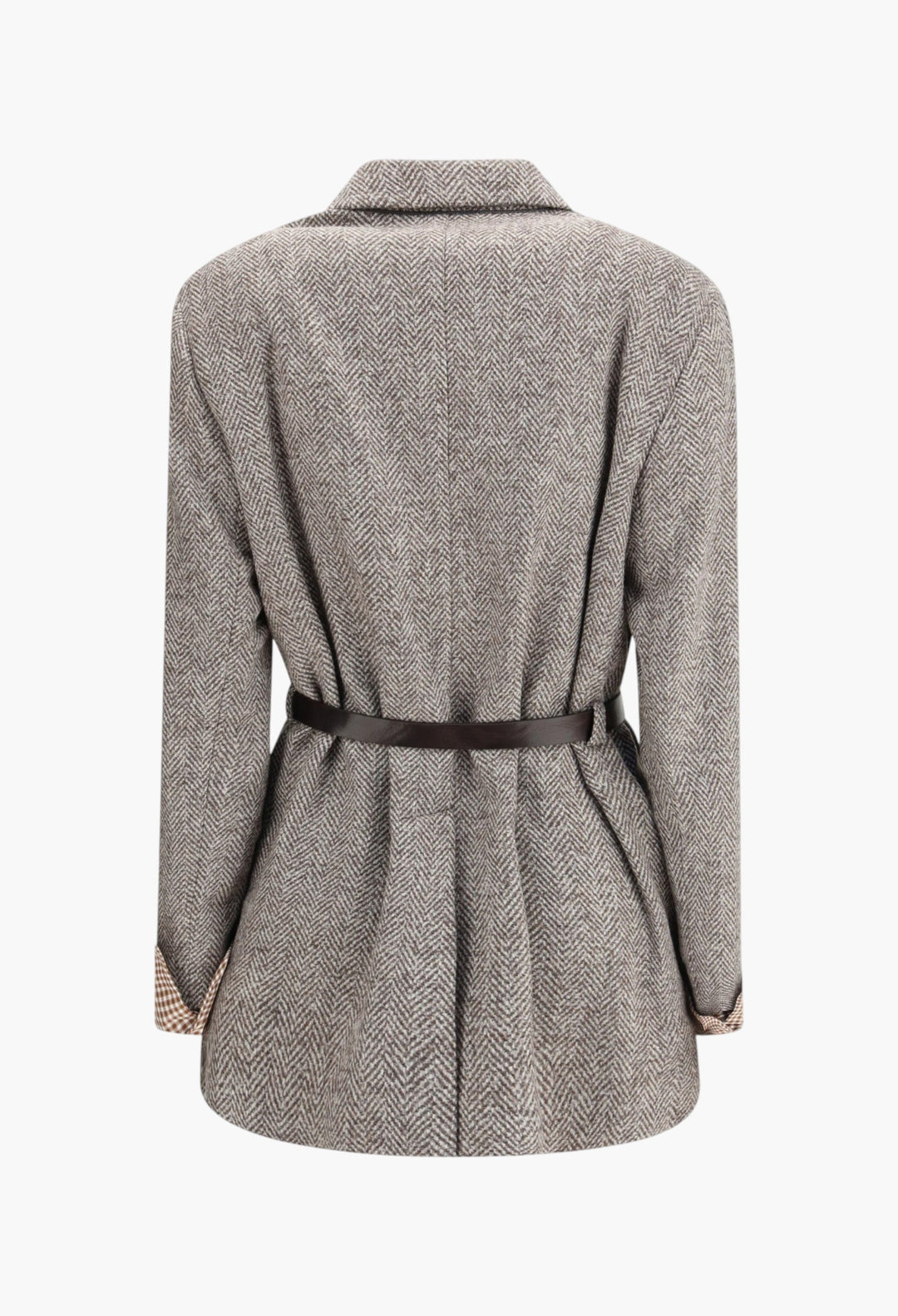 Patterned Wool Jacket - GLAM MODA