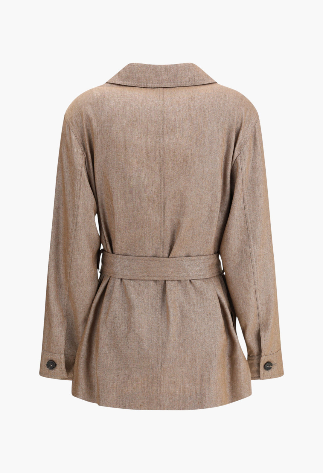 Safari Jacket In Sparkling Twill - GLAM MODA