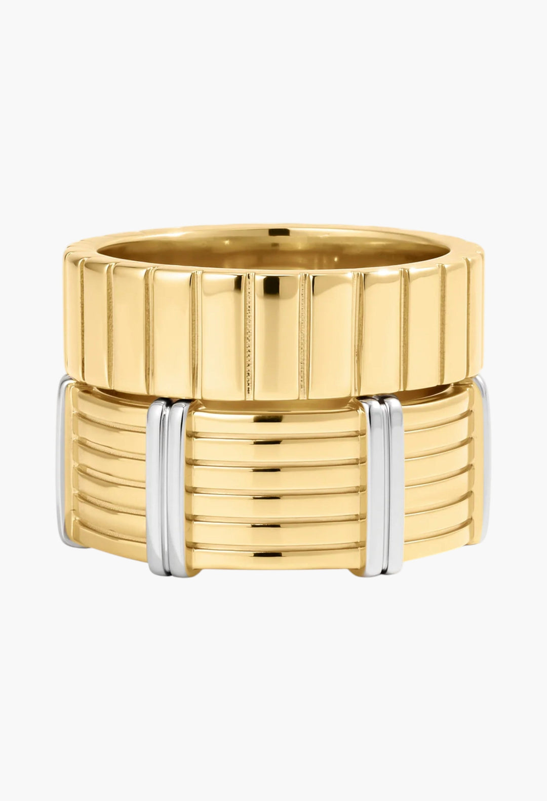The Luna Bezel Ring Set - GLAM MODA
