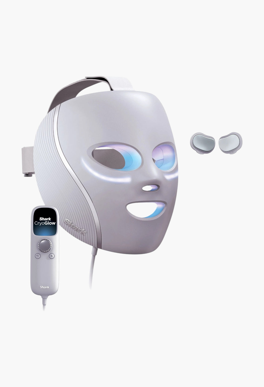 Shark Beauty CryoGlow Under-Eye Cooling & LED Anti-Ageing & Blemish Repair Mask - Purple - GLAM MODA