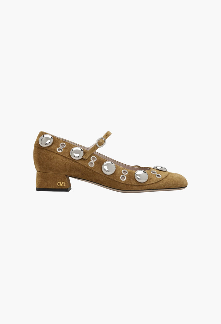 Tan Nellcôte Mary-Jane Heels - GLAM MODA