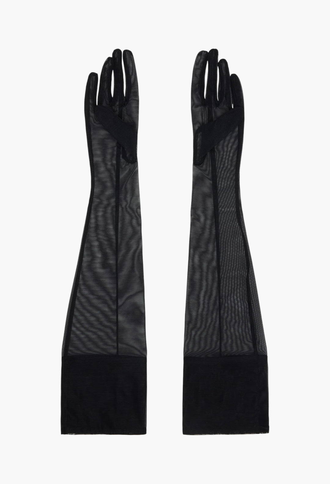 Black Sheer Gloves - GLAM MODA