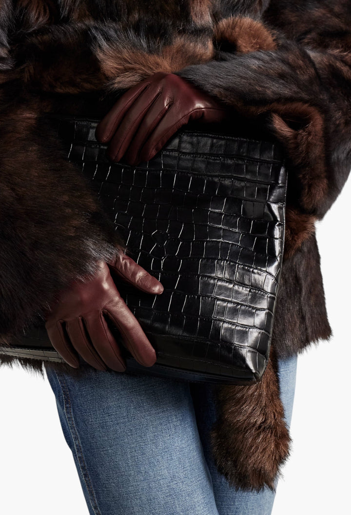 Celia Leather Gloves - GLAM MODA