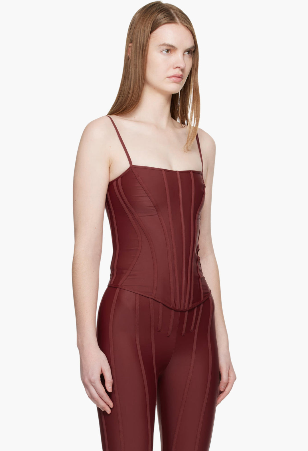 Exclusive Burgundy Corseted Top - GLAM MODA