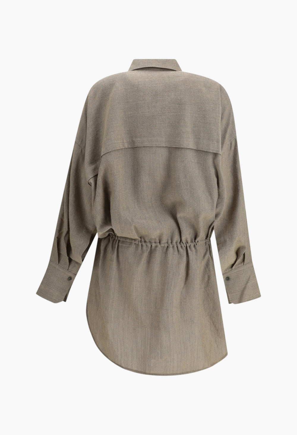 Wool Chemisier Dress - GLAM MODA