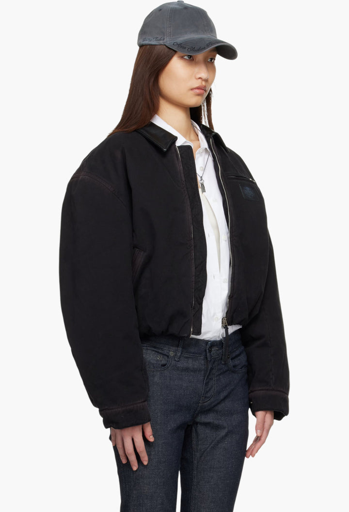 Brown Blouson Bomber Jacket - GLAM MODA