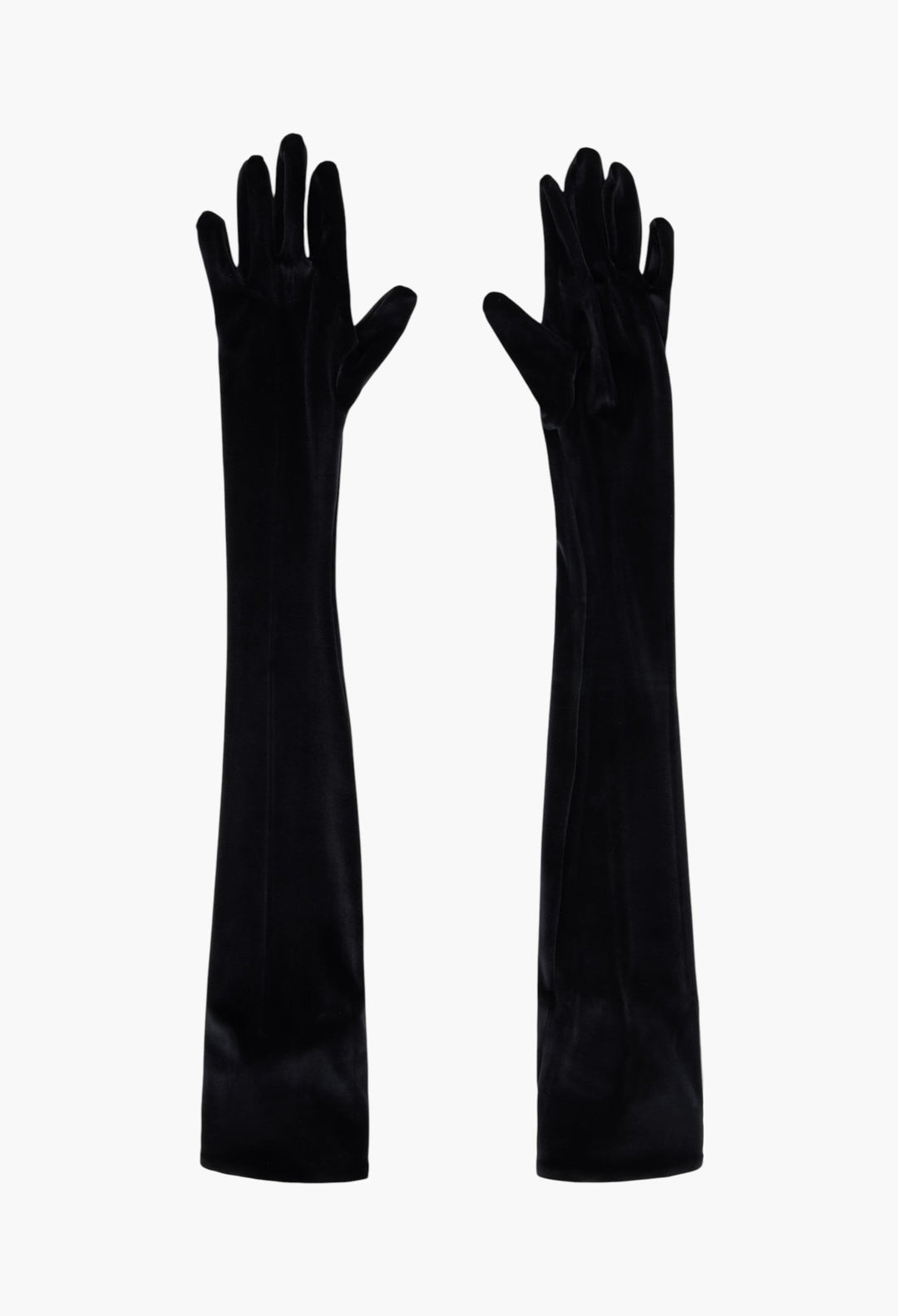 Black Velour Gloves - GLAM MODA